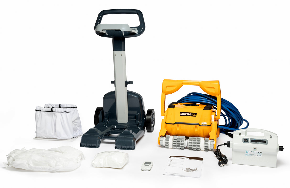 Dolphin Wave 100 Gyro Digital con Radiocomando - Robot Piscina Elettrico fino 25 Mt - Novità